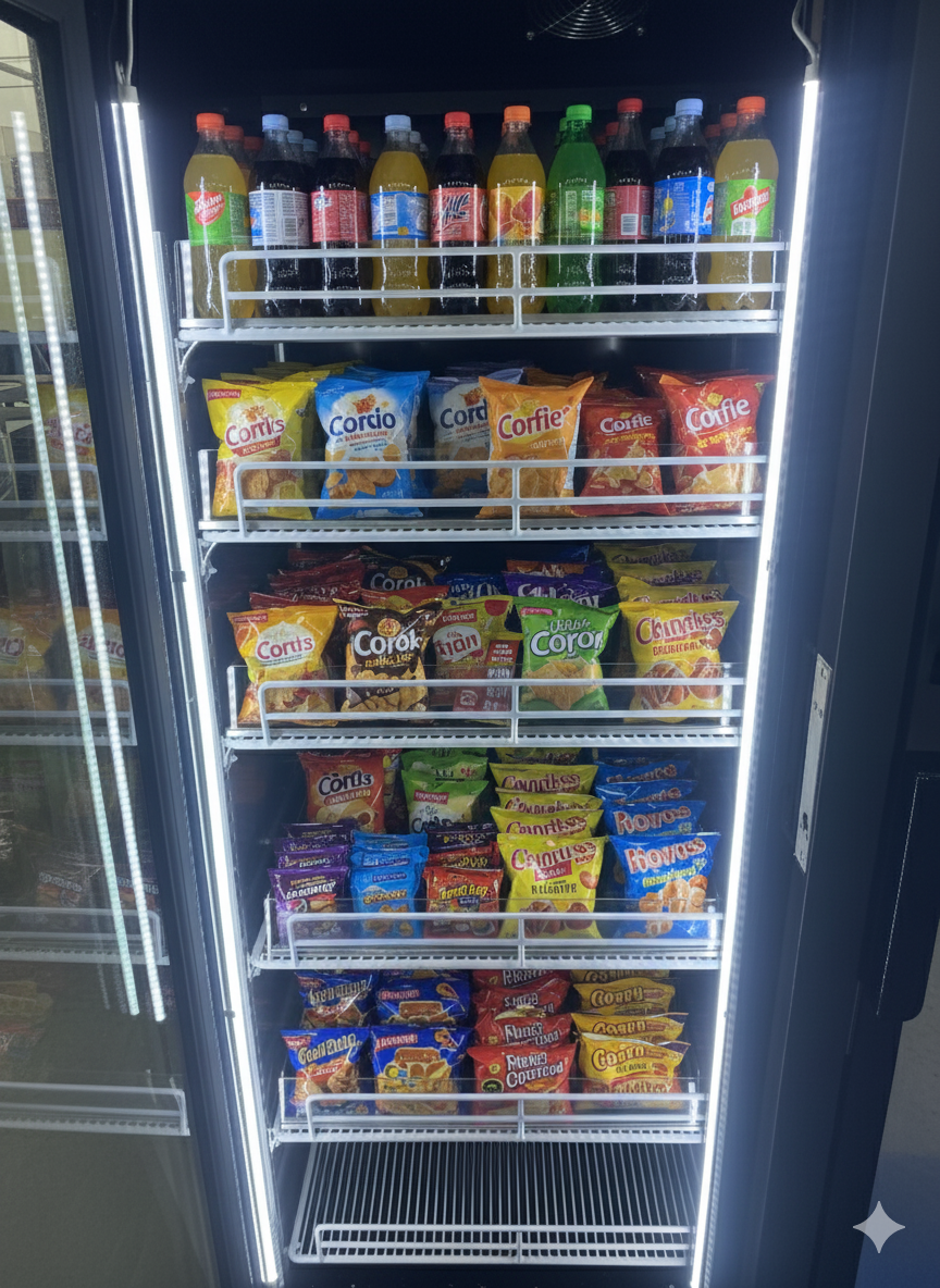 Tech Vending Machines with AI Restocking Video Audit for 100% Inventory Transparency