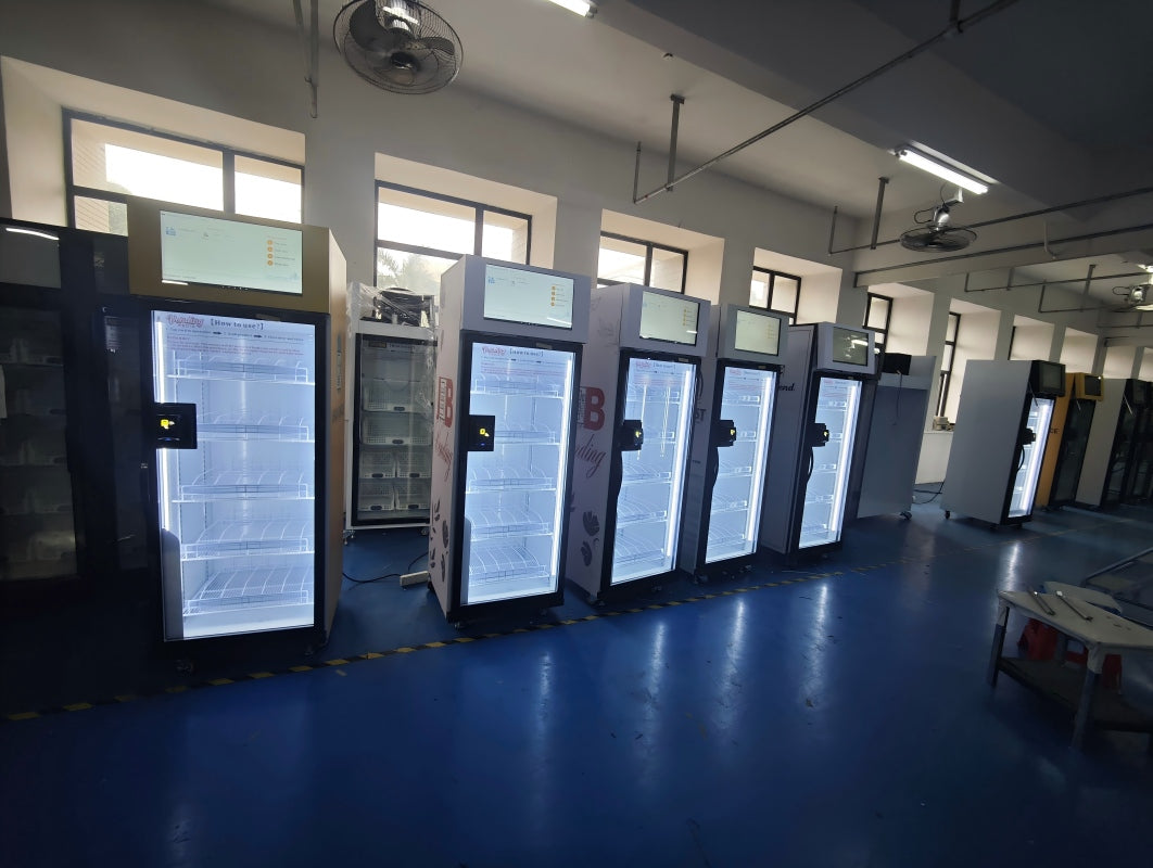 WEIMI 9 AI vending machines ready to America