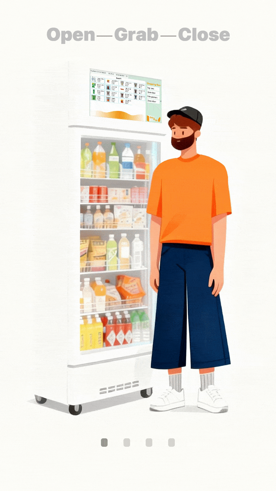 WEIMI AI vending machine shopping flow