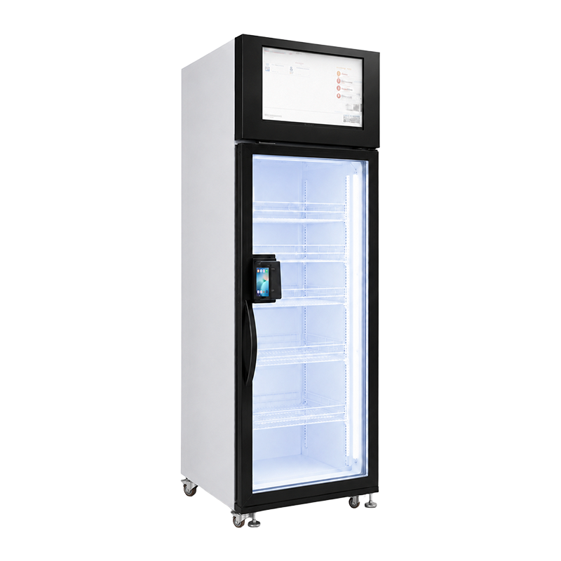 AI vending machine smart cooler for an apartment complex common area