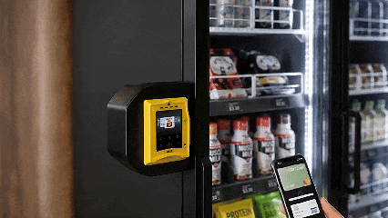 Tap on the AI vending machine