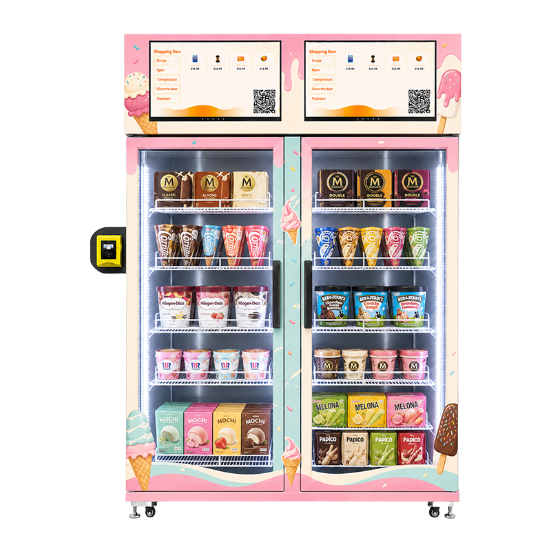 WEIMI AI Combo Smart Vending Freezer Sell Frozen & Fresh