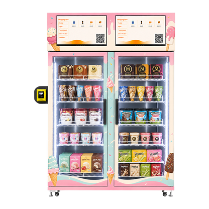 WEIMI AI Combo Smart Vending Freezer Sell Frozen & Fresh