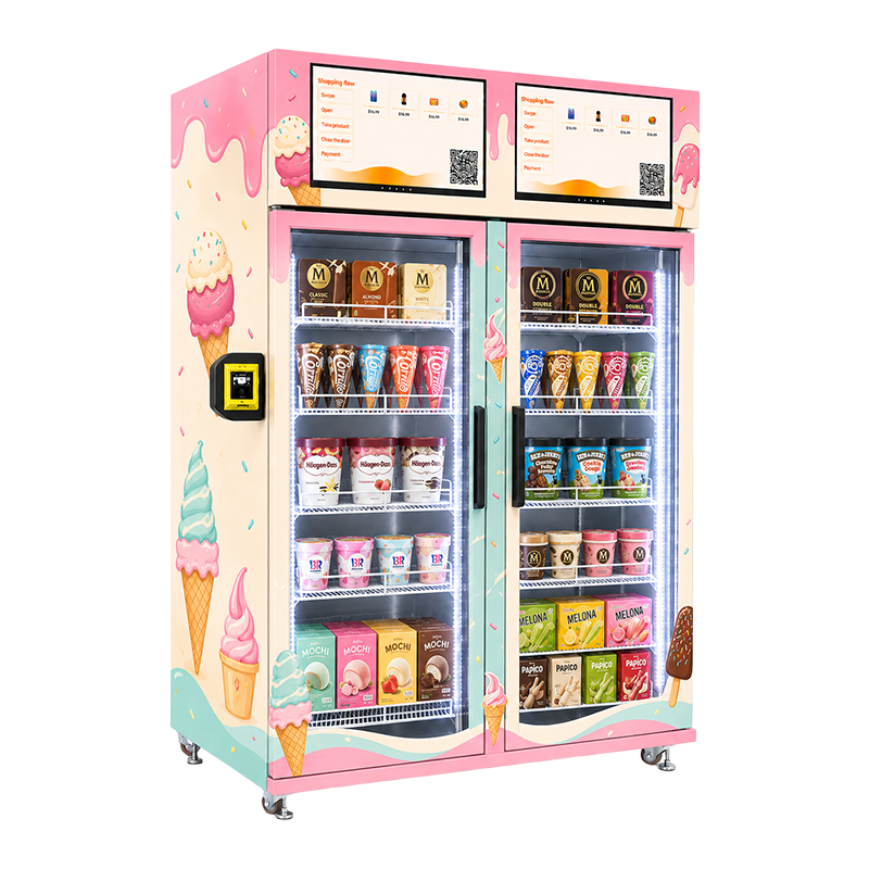 WEIMI AI Combo Smart Vending Freezer sell frozen & fresh