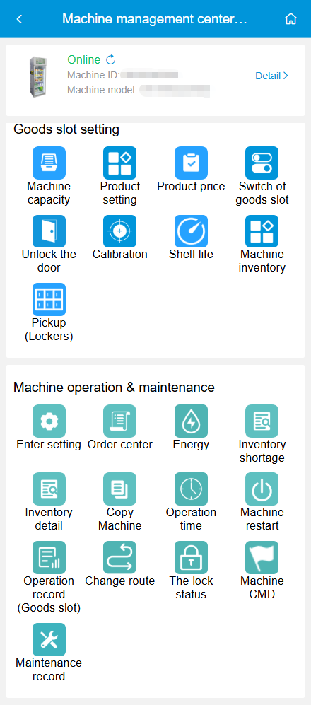 smart vending system of WEIMI AI vending freezer